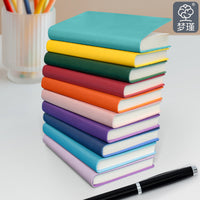 A7 Portable Pocket Notebook, 100 Sheets, PU Leather Cover, Thickened Pages for Students