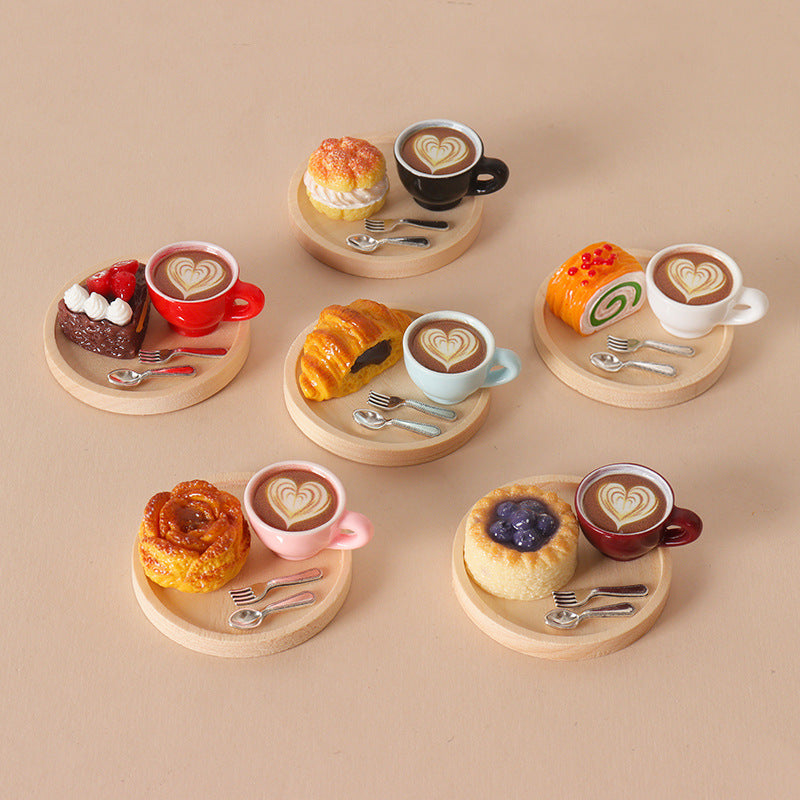 Dollhouse Miniature Food Tray Model Accessories for OB11 Dolls