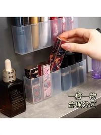 Clear Deepened Lipstick Organizer with 3/6 Slots for Cosmetics and Skincare