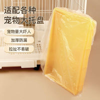 Disposable Pet Pan Liners for Rabbit Dog Cage Bird Cage, Thickened Plastic Waste Bags