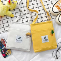 Women's Canvas Crossbody Bag, Casual Small Shoulder Purse for Students