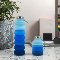 Collapsible Silicone Water Bottle for Sports & Outdoors, 700ml Portable Hydration