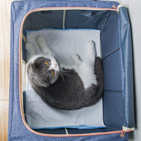 Foldable Pet Birthing Tent for Cats, Large Enclosed Whelping Box for Pregnant Mother Cats
