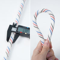 Static Climbing Rope with Hook for Rescue and Rappelling, High-Altitude Work Safety Rope