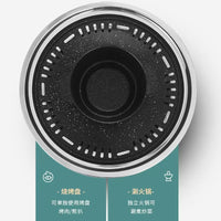 Thickened Smokeless BBQ Grill and Hot Pot Combo for Home and Outdoor Use