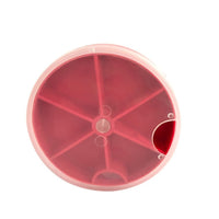 Portable Round Fishing Tackle Box with Rotating Compartments for Lure and Accessories