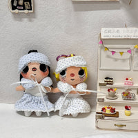 10cm Doll Pajama Set with Eye Mask and U-shaped Pillow for Yuy Xiaoyu Nyota Tata Kuku Dolls