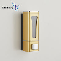 Multi-Head Wall-Mounted Manual Soap Dispenser for Shampoo, Shower Gel, and Hand Sanitizer