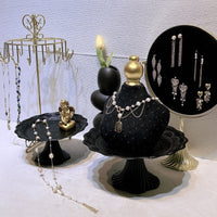 Velvet Mannequin Bust Necklace Display Stand Jewelry Organizer for Storefront Window Photography