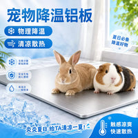 Summer Pet Cooling Aluminum Plate for Hamsters, Rabbits, Chinchillas, Guinea Pigs