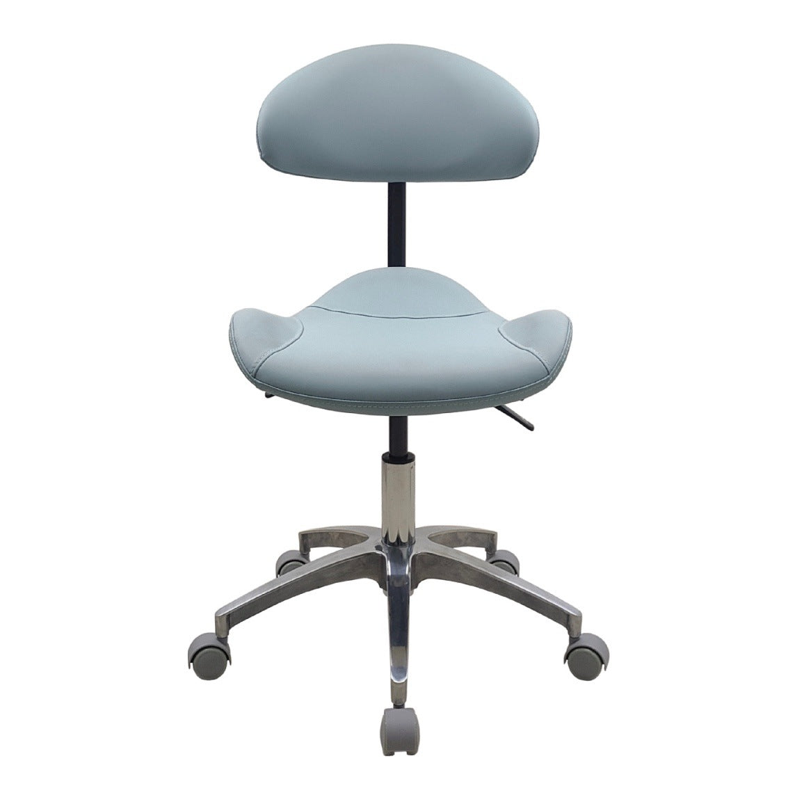 Ergonomic Saddle Stool with Backrest for Dental, Salon, Lab, and Office Use