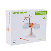 Multifunctional Wooden Drum Set & Cat Music Station for Kids' Early Education