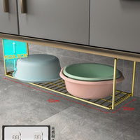 Under-Sink Bathroom Storage Rack Wall-Mounted Basin Organizer for Toilet and Washroom
