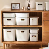 Minimalist Storage Bins for Bathroom, Desk, and Wardrobe Organization