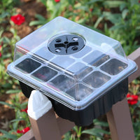Seedling Starter Trays with Lids, Reusable Plant Germination Trays for Garden, Greenhouse, and Hydroponics