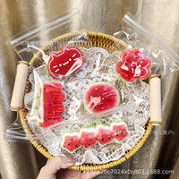 Slow Rebound Scented Watermelon Star Strip Squeeze Toy, Super Soft Cheese Watermelon Star Cream Strip Fidget Toy for Stress Relief