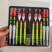 Fishing Floats Set - High Visibility Vertical Bobbers for Angling