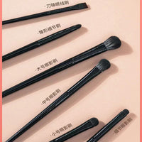 6-Piece Eye Makeup Brush Set with Soft Bristles for Eyeshadow, Eyeliner, and Detail Work