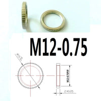 Electric Guitar Pickup Selector Switch Nut M9 M12 Fine Thread Round Thin Nut