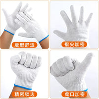 Cotton Yarn/Nylon Work Gloves for Industrial Protection, Anti-slip & Wear-resistant