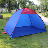Automatic Pop-Up Blue Camping Picnic Travel Beach Tent for Two