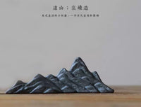 Zen Garden Ceramic Mountain Ornament for Micro Landscape Sand Tray