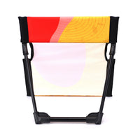 Portable Folding Beach Garden Lounge Chair with Backrest and Mat