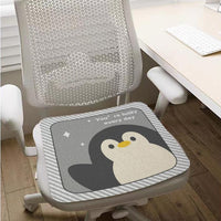 Cartoon Breathable Ice Silk Cooling Seat Cushion for Office and Home Chairs