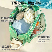 Waterproof Dry Wet Separation Swim Bag with Shoulder Strap for Sports, Gym, and Travel