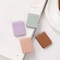 Magnetic Leather Bookmark Set for Students and Gifts