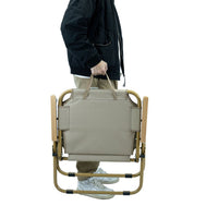 Reinforced Kermit Style Double Folding Camping Chair with Backrest for Outdoor BBQ & Stalls