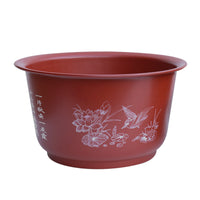 Thickened Imitation Ceramic Lotus Planter Bowl for Hydroponic Plants