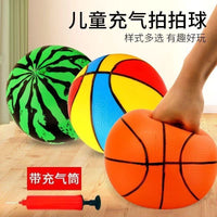 Inflatable 9-inch Watermelon, Basketball, and Soccer Balls for Kids' Indoor/Outdoor Play