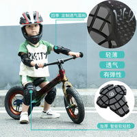 Kids' Bike Helmet and Protective Gear Set for Cycling, Skating, and Scooter Riding