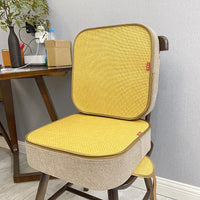 Kids Heightening Seat Cushion with Coir and Rattan Mat for Dining and Study, Dual-Sided Summer/Winter Use