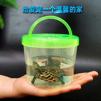 Kids Portable Crab Bucket Turtle Box Mini Pet Container Breathable Fish Bottle Fishing Bucket for Park Stalls