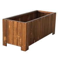 Durable Outdoor Wooden Planter Box for Garden Patio, Moisture-proof and Rot-Resistant