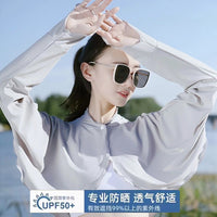 Women's UV Protection Ice Silk Sun Protection Shawl with Sleeves for Outdoor Activities