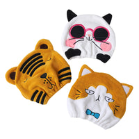 Quick Dry Hair Towel Cap for Kids and Adults, Absorbent Microfiber with Cute Animal Designs