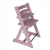 Adjustable Solid Wood High Chair for Babies and Toddlers, Convertible Feeding and Learning Seat