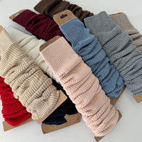 Korean Style Ins White Cashmere Leg Warmers Ankle Socks for Autumn Winter