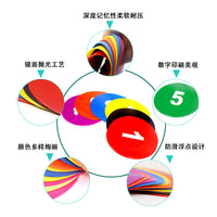Numbered Flat Disc Cones for Sports Training, Thickened Soft Marker Plates for Soccer Basketball Drills