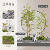 Artificial Plant Landscape Auxiliary Materials - Pearl Cotton, Sand, Black Stones, Bark, Wood Chips, Garden Lantern Accessories