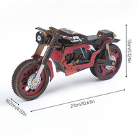 DIY Wooden 3D Puzzle Motorcycle Model Desktop Ornament Kids Gift