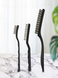 Anti-Static Copper/Steel/Nylon Bristle Cleaning Brush Set for Rust Removal & Circuit Board Cleaning
