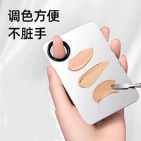 Stainless Steel Makeup Mixing Palette with Spatula for Foundation Concealer
