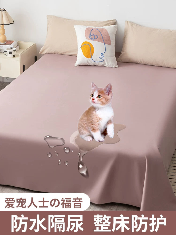 Waterproof Cat Urine Proof Sofa Bed Cover Furniture Dust Cover Pet Hair Anti-dirty Large Cover Cloth