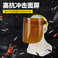 Transparent Protective Welding Face Shield Anti-Splash Oil Fume Mask Industrial Grade Full Face Protection