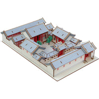 Adult 3D Wooden Puzzle Model Kit - Chinese Ancient Architecture Series for Education and Hobby
