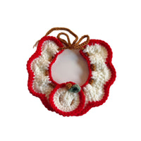Colorful Knitted Pet Scarf Collar for Cats and Dogs - Bee Bib Design